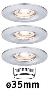 P 94303 LED vestavné svítidlo Nova mini nevýklopné IP44 3x4W 2.700K chrom 230V - PAULMANN