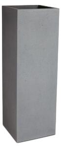 Polystone Square květináč Anthracite Barva květináče: Šedá, Rozměry: Délka, Šířka, Výška 40x40x120 cm