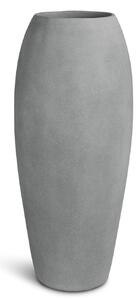 Květináč Polystone Essence, Ø 39/52 cm, výška 90/120 cm, krémový, šedý, antracitový Barva květináče: Šedá, Rozměry: Průměr 39 cm, Výška 90 cm