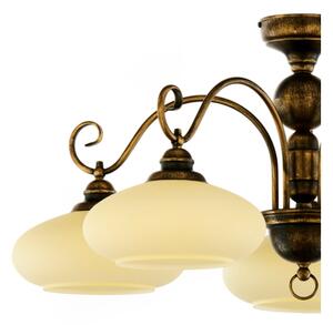 Brilagi - Přisazený lustr MOLLERO 5xE27/15W/230V pr. 84 cm bronz/patina