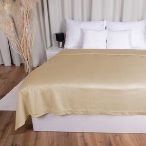 Biante Sametový přehoz na postel Velvet Premium SVP-006 Pískově béžový 140x200 cm