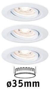 P 94293 LED vestavné svítidlo Nova mini výklopné 3x4W 2.700K bílá mat 230V - PAULMANN