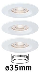 P 94299 LED vestavné svítidlo Nova mini nevýklopné IP44 3x4W 2.700K bílá mat 230V - PAULMANN