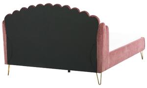 Manželská postel 180 cm Alise (růžová) (s roštem). 1077496