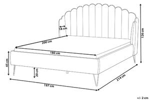 Manželská postel 180 cm Alise (růžová) (s roštem). 1077496