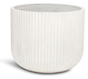 Linea květináč, Ø 37/44/55 cm, výška 30/36/43,5 cm, šedý, antracitový, krémový Barva květináče: Krémová, Rozměry: Průměr 37 cm, Výška 30 cm