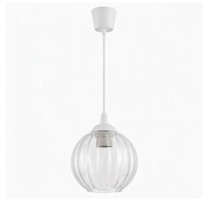 Brilagi - LED Lustr na lanku RETRO GLASS 1xE27/60W/230V pr. 18 cm bílá/čirá