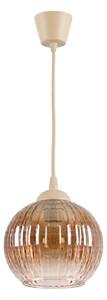 Brilagi - LED Lustr na lanku R GLASS 1xE27/60W/230V pr. 18 cm béžová/kouř hnědá