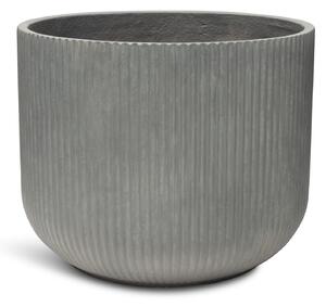 Linea květináč, Ø 37/44/55 cm, výška 30/36/43,5 cm, šedý, antracitový, krémový Barva květináče: Šedá, Rozměry: Průměr 55 cm, Výška 43,5 cm