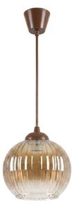 Brilagi - LED Lustr na lanku R GLASS 1xE27/60W/230V pr. 18 cm hnědá/kouř hnědá