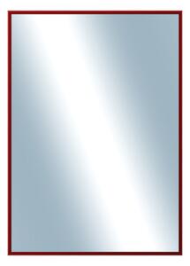 DANTIK - Zarámované zrcadlo - rozměr s rámem cca 50x70 cm z lišty Hliník vínová | P269-209 (7269209)