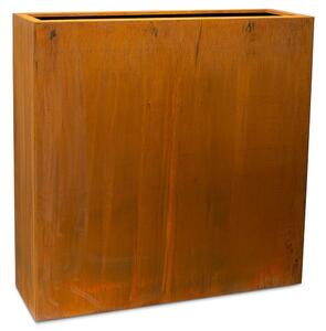 Květinový rozdělovač prostoru Cortenová ocel, dxšxv 78/118 x 28/38 x 78/118 cm Rozměry: Délka, Šířka, Výška 118x38x118 cm