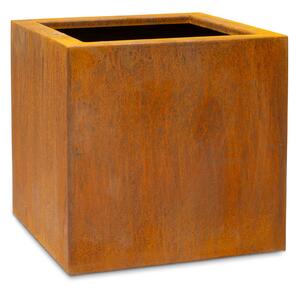 Květinová krychle Cortenová ocel, dxšxv 38/48/58/68/78 x 38/48/58/68/78 x 38/48/58/68/78cm Rozměry: Délka, Šířka, Výška 38x38x38 cm