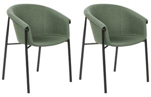 Set 2 ks jídelních židlí Anja (zelená). 1077510
