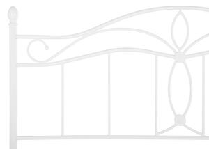 Manželská postel 140 cm Aicha (bílá) (s roštem). 1077557