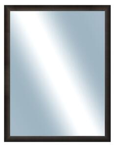DANTIK - Zarámované zrcadlo - rozměr s rámem cca 70x90 cm z lišty LEDVINKA tmavě hnědá (1442)