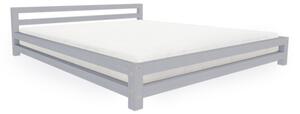 Dvoulůžková postel MODERN - Tmavě šedá, Rozměr: 160 x 200 cm