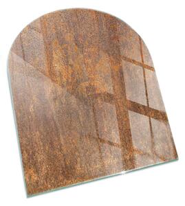 Půloválná podložka pod krbová kamna Rez na kovovém povrchu ppkpon-00020218