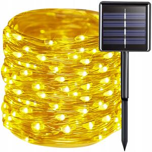 Gardlov 24007 Světelný řetěz solární, 150 LED, IP44, 15 m, teplá bílá
