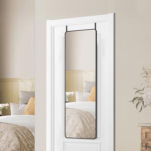 SONGMICS Závěsné zrcadlo s černým rámem obdélník 120 x 40cm černá