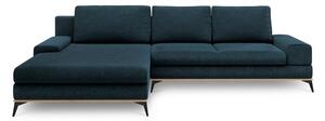 Petrolejově modrá rozkládací rohová pohovka Windsor & Co Sofas Planet, levý roh