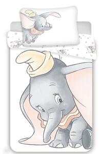 Bavlněné povlečení do postýlky – Dumbo "Grey" baby