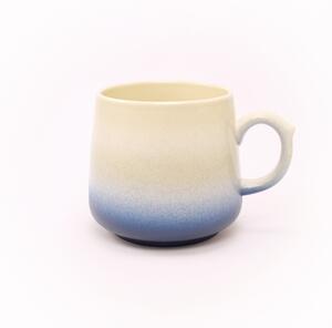 Penerini coffee Keramický šálek na čaj s uchem - White and dark Blue 350 ml