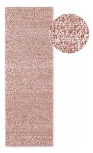 Starorůžový ručně tkaný běhoun z materiálu bouclé 80x200 cm Notting Hill Portobello – Ted Baker