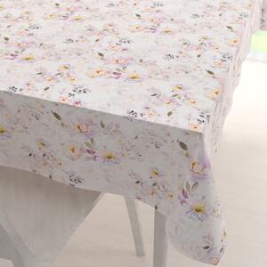 Biante Teflonový obdélníkový ubrus TF-090 Plané růže na bílém 50x100 cm