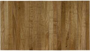 Hoorns Hnědá dubová odkládací podložka na područku pohovky Wonda 24 x 45 cm