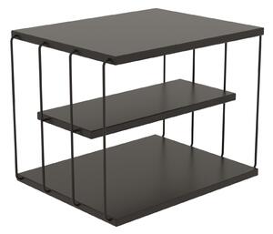 Odkládací stolek BENDER, antracit/černá