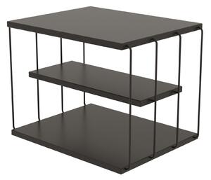 Odkládací stolek BENDER, antracit/černá
