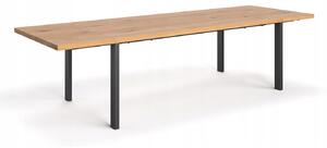 Obdélníkový rozkládací stůl Danzz 180 x 90 x 75 cm černý, dub přírodní