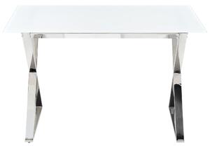 Jídelní stůl Ariane (bílá + stříbrná) (pro 4 osoby). 1077753