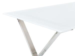 Jídelní stůl Ariane (bílá + stříbrná) (pro 4 osoby). 1077753