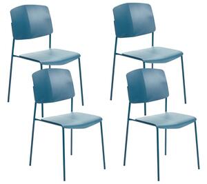 Set 4 ks jídelních židlí Augustino (modrá). 1077725