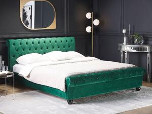 Manželská postel 180 cm ARCHON (s roštem) (zelená). 1007109