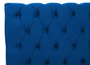 Manželská postel 180 cm ARCHON (s roštem) (modrá). 1007106