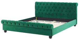 Manželská postel 180 cm ARCHON (s roštem) (zelená). 1007109