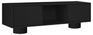 Noo.ma Černý TV stolek Taro 160 x 42 cm