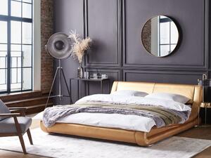 Manželská postel 160 cm AVENUE (s roštem) (zlatá). 1007156