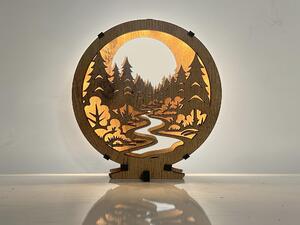 "V lese" lampa 20x22 cm provedení povrchu: dub světlý