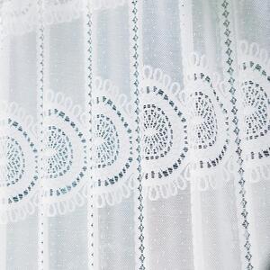 Dekorační metrážová vitrážová záclona GUSTA bílá výška 70 cm MyBestHome