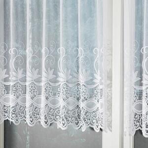 Dekorační metrážová vitrážová záclona OSKAR bílá výška 70 cm MyBestHome