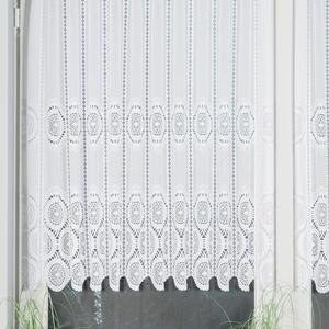 Dekorační metrážová vitrážová záclona ROMANA bílá výška 90 cm MyBestHome