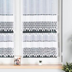 Dekorační metrážová vitrážová záclona MARTA bílá výška 80 cm MyBestHome