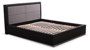 Čalouněná postel SIMONA černá rozměr 160x200 cm