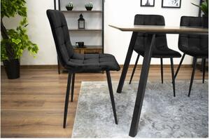 Bestent Jídelní židle sametová Black Luxury