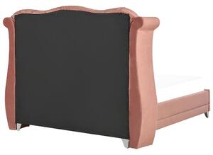 Manželská postel 160 cm Aidan (růžová) (s roštem). 1077848