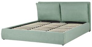 Manželská postel 180 cm Berit (zelená) (s roštem) (s úl. prostorem). 1077891